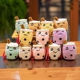 thumbnail image 2 of 10cm Cute Bubble Tea Keychain Soft Plush Toy Pendant Stuffed Boba Doll Kawaii Backpack Bag Decor Birthday Gifts for Girls Kidsgreen round eyes Deng Xun unisex, 2 of 2