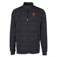 thumbnail image 2 of Men's Cutter & Buck Black Tennessee Volunteers Big & Tall Traverse Camo Print Stretch Quarter-Zip Pullover Top, 2 of 3