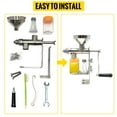 thumbnail image 5 of VEVOR Manual Oil Press Stainless Steel #304 Hand Press Household Oil Extractor Oil  Machine Peanut Nuts Seeds Oil Press Household, 5 of 9