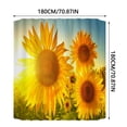 thumbnail image 3 of Shower Curtain 70x70 Inch With 12 Plastic Hooks Waterproof Bathroom Heavy Side Machine Washable Quick Dry, 3 of 7