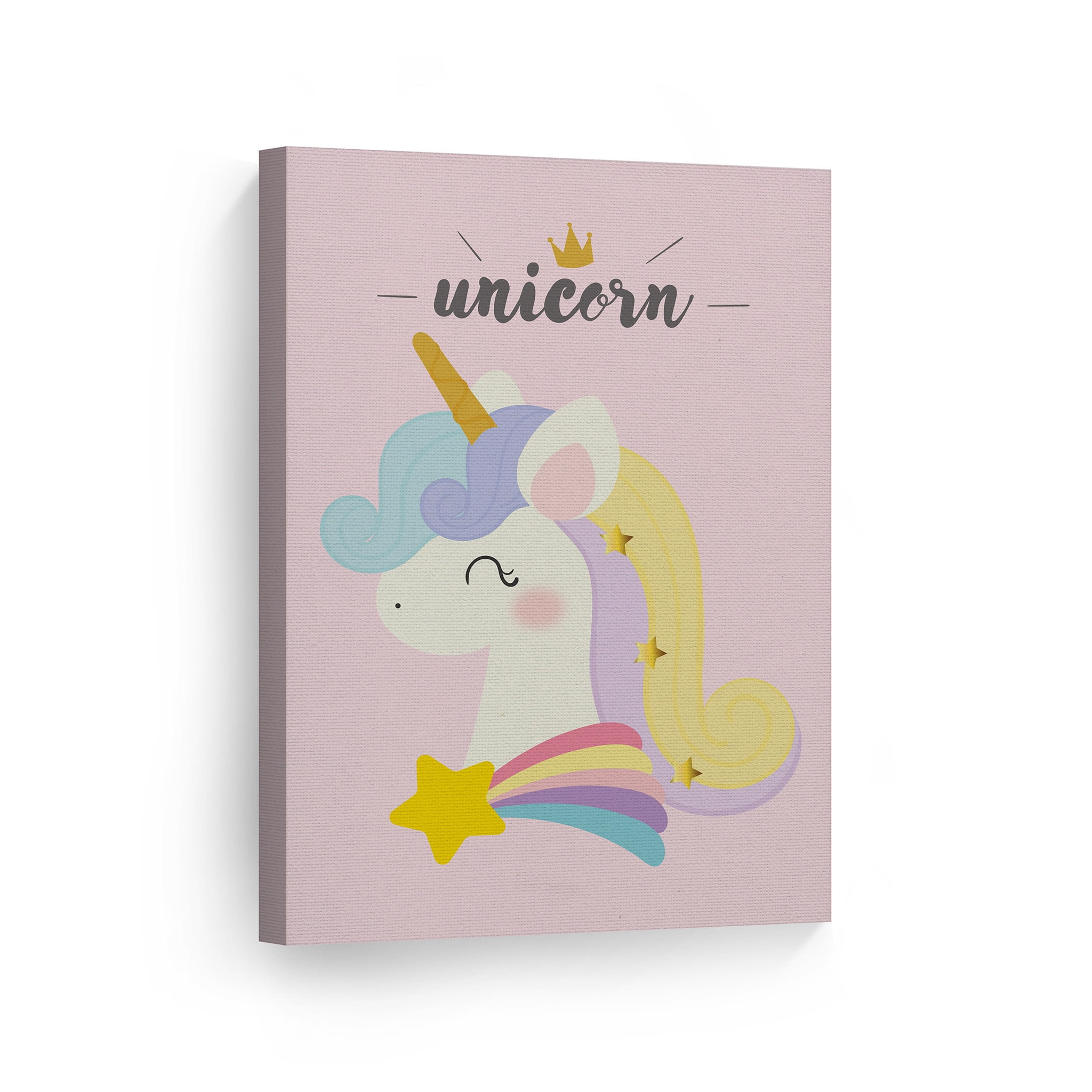 smile art design cute unicorn rainbow wall decor unicorn