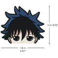 thumbnail image 4 of 4 Pcs 5.11" Jujutsu Kaisen Anime Cartoon Character Vinyl Decal Sticker of Gojo Satoru Yuji, Megumi Ryomen for Car Window Door Bumper Laptop Water Bottle Motorcycle Tablet Cellphone Decoration, 4 of 8