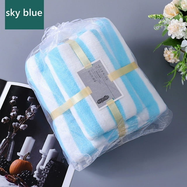 2-in-1 Wearable Microfiber Bath Towel and Face Towel Set - Soft, Absorbent, for Travel and Home Use