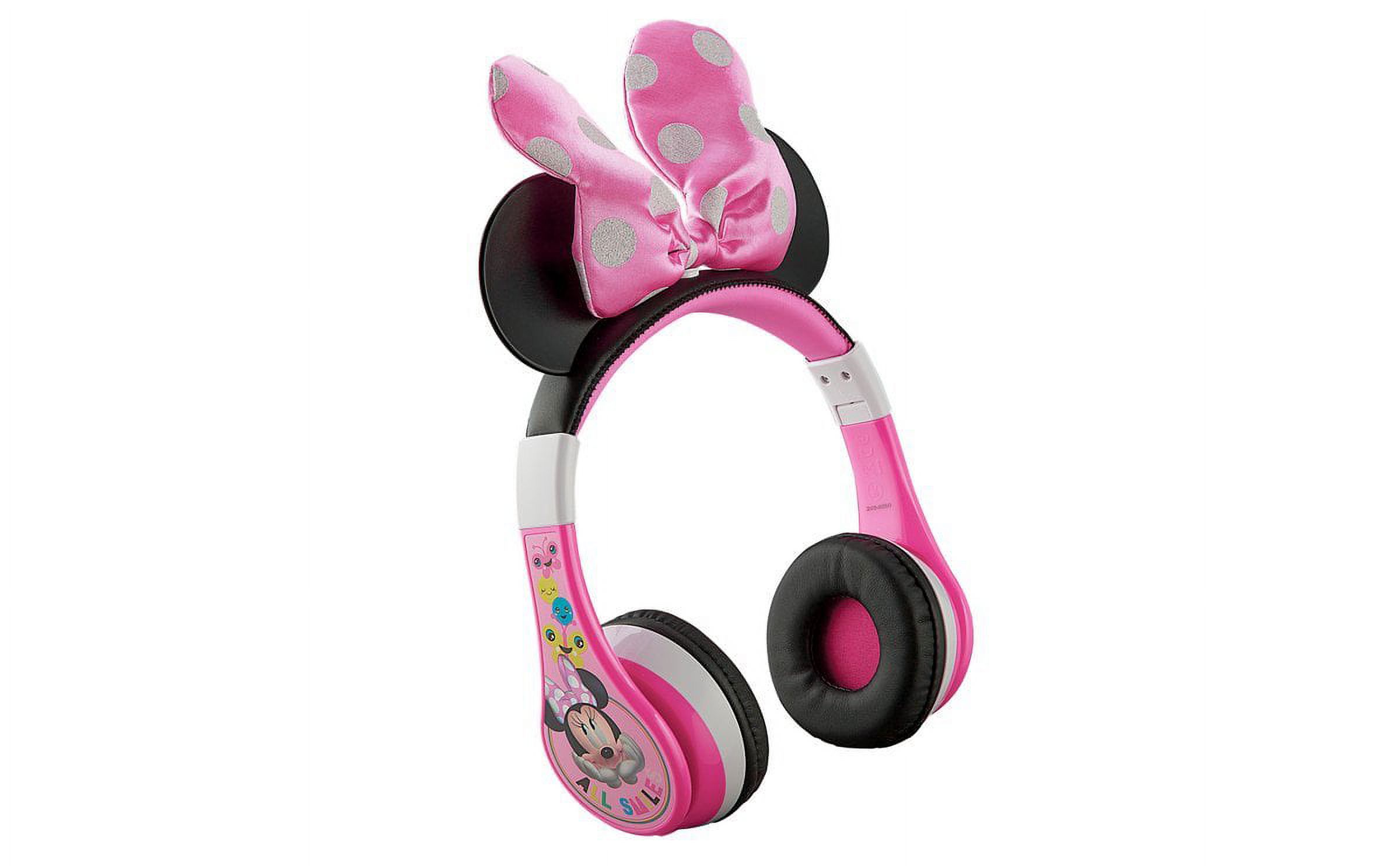 eKids Minnie Mouse Bluetooth Headphones for Kids, Pink photo 2