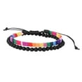thumbnail image 2 of SUSHANG Braided Bead Bracelet Bohemia Handmade Weave Bead Beach Festival Adjustable Bracelet Set of 2 Men Women Accessories, 2 of 8