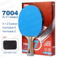 thumbnail image 1 of 6 Star Color Table Tennis Racket 7 Star Ping Pong Paddle Racket Bat Hurricane 9 Sticky Forehand Rubber Hurricane 3 Backhand 7004 FL grip, 1 of 6