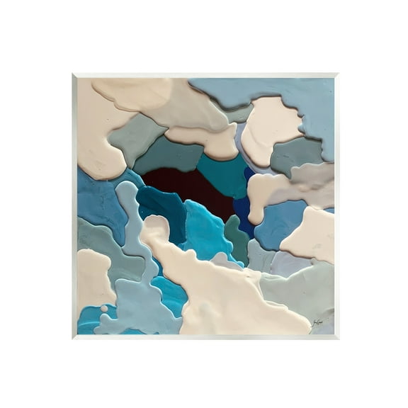 Stupell Industries Abstract Irregular Shapes Complex Layered Dripped Paint Painting Unframed Art Print Wall Art, Design by Stacy Gresell