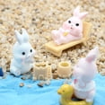 thumbnail image 4 of KONTONTY 8-Piece Assorted Color Resin Figurines for Home and Garden Decoration Set, 4 of 7