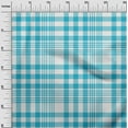 thumbnail image 3 of oneOone Rayon Light Blue Fabric Tartan Sewing Fabric By The Yard Printed Diy Clothing Sewing Supplies 56 Inch Wide, 3 of 4