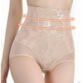 thumbnail image 4 of Underwear for Women Panties Shapewear Tummy Underwear - Womens High Waisted Shapewear Panties Body Shaping Briefs Girdle Compression Panty Butt Lifter Briefs High Waisted Underwear Women Beige XL, 4 of 9