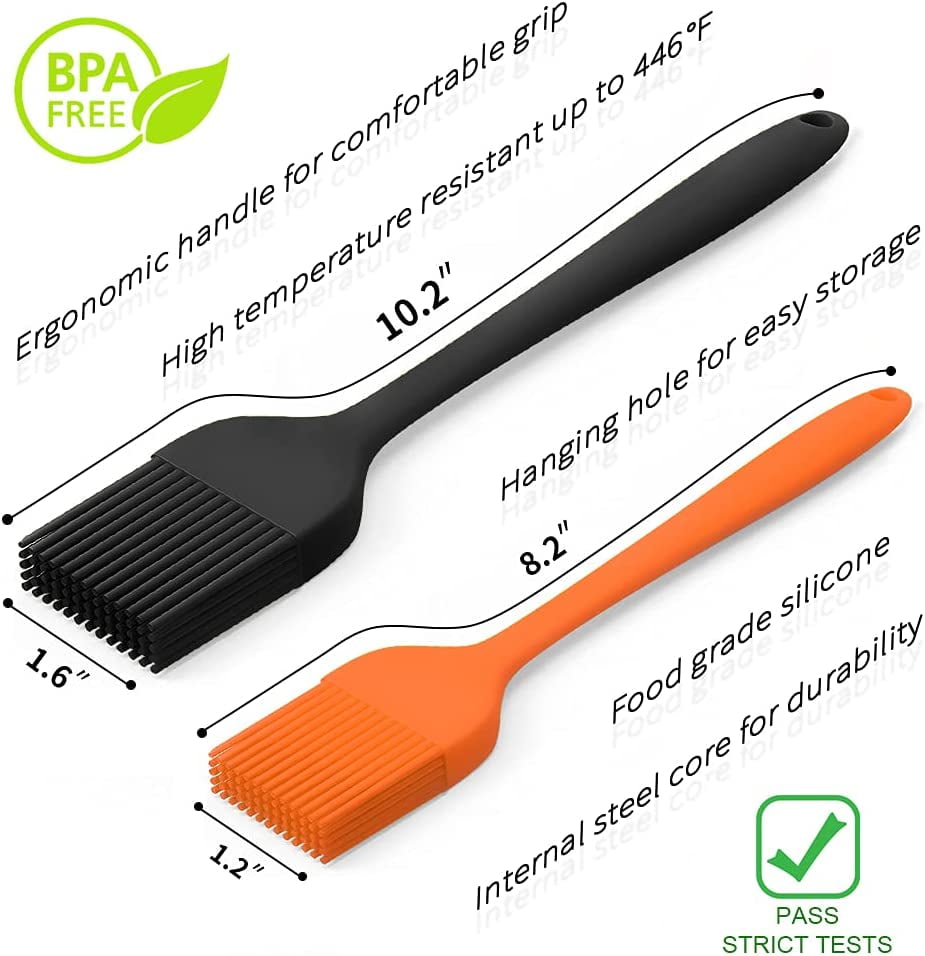 Silicone Pastry Brush Cooking Brush for Oil Sauce Butter Marinades. Food Brushes for BBQ Grill