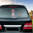 thumbnail image 5 of XEOVHV Easter Bunny WiperTag with Decal, Easter Rabbit With Carrot Wiper Stickers, WiperTag with Decal for Rear Vehicle Wiper Blade, 5 of 6