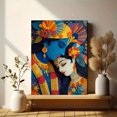 thumbnail image 6 of Radha Krishna Hindu Canvas Indian Religious Gift Living Room Wall Art, 6 of 8
