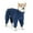 Blue-M., variant on Thickened Fleece Dog Coat Full Body Wrap Four Leg Pet Coat For Active Pet Outdoor Actvity Breeds Indoor Home Pajamas
