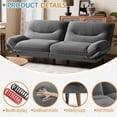 thumbnail image 7 of Homall Futon Sofa Bed with Adjustable Backrest & Five Angles Adjustable Armrests Sofa Couch for Small Spaces Living Room Office,Corduroy Gray, 7 of 7