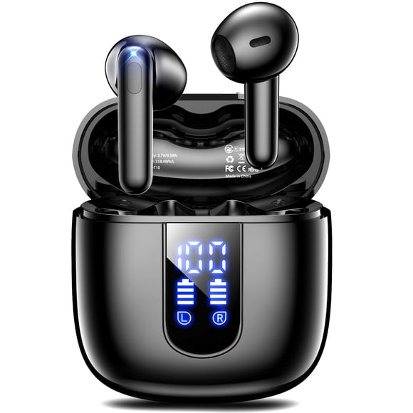 Auriculares inalámbricos Haqquio T10 Bluetooth 48 h IPX7 negros