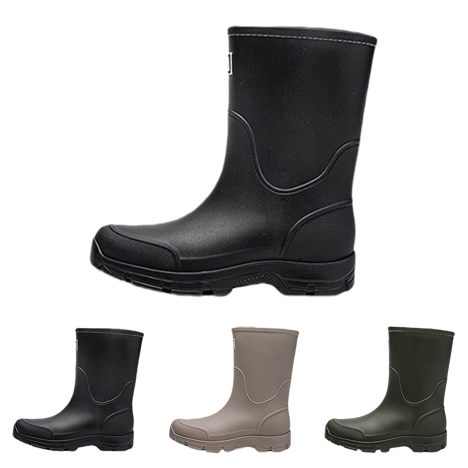 XIMIN Waterproof Rubber Rain Boots for Men and Women Ankle XIMIN Waterproof Rubber Rain Boots for Men and Women Ankle