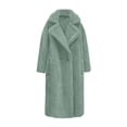 thumbnail image 5 of LOVZFMLL Vestes pour Femmes Manteau à Manches Longues en Cheveux d'Agneau Col Chaud, 5 of 5