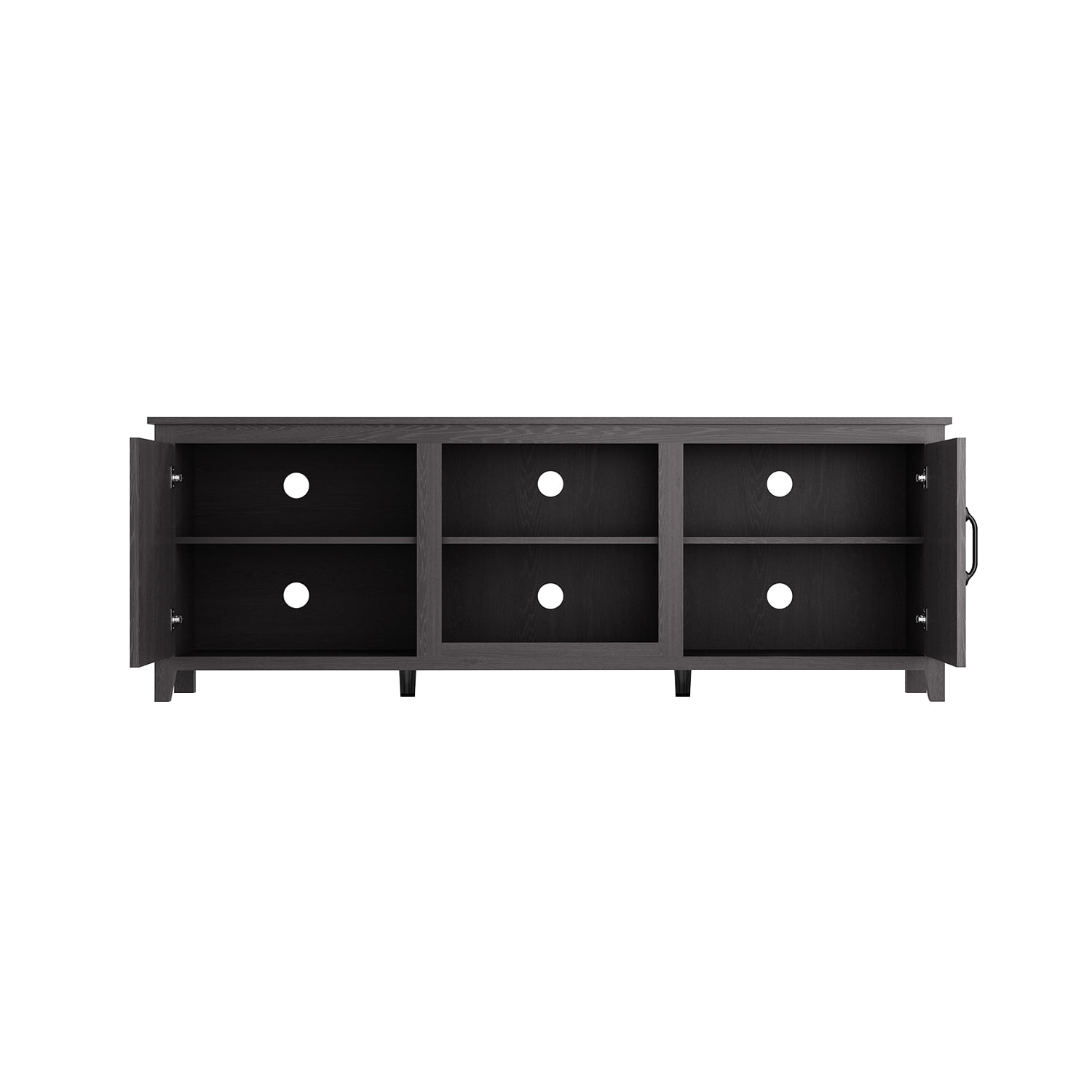 Kadyn TV Stand, Particle Board TV Stand Console with Doors, Modern TV Cabinet for TVs Up to 60" Television Cabinet, Black