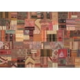 thumbnail image 1 of Ahgly Company Tapis d'Intérieur Lavables en Machine Rectangulaire Contemporain Brique de Feu Rouge, 10' x 13', 1 of 7
