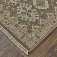 thumbnail image 6 of Feizy Corbitt Traditional Oriental, Brown/Ivory, 2' x 3' Accent Rug Stain Resistant Pet & Kid Friendly Handmade Classic Bordered Floor Rug for Living room Bedroom, 6 of 8