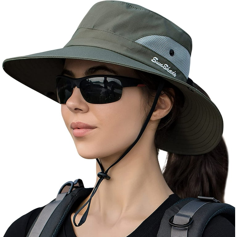 Foldable ponytail sun best sale hat
