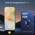 thumbnail image 2 of [2+2Pack] KisonovaGuard for Google Pixel 9 Screen Protector and Camera Lens Film [Tempered Glass Protector] [9H Hardness] [No-Bubble] [3D Full Coverage], 2 of 6