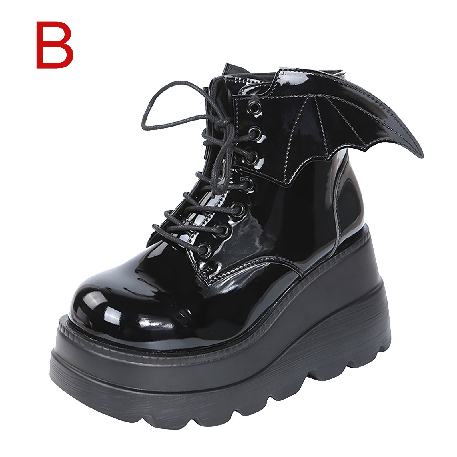 Black shiny boots womens deals