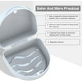 thumbnail image 3 of Retainer Case Denture Case: Orthodontic Dental Case, Slim Braces Case, Mouth Guard Case, Denture Box, Teeth Aligner Case, Night Guard Case Container Storage Holder White, 3 of 5