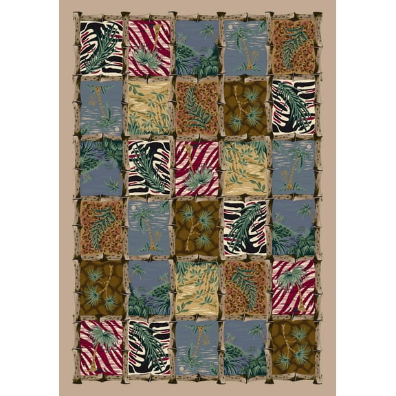 Milliken Signature Area Rug CAYMAN ISLE PEARL MULTI Cayman Isle 01001 2' 8" x 3' 10" Rectangle