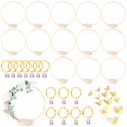 thumbnail image 1 of Juego de aros florales MJRASG con soporte y guirnalda de luces LED de 30 cm, 14 unidades, 1 of 7