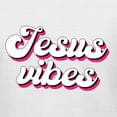 thumbnail image 6 of Wild Bobby, Jesus Vibes Inspirational/Christian Women Slim Fit Junior Tee, White, Large, 6 of 6