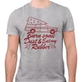 thumbnail image 2 of Burn Some Dust and Eat My Rubber Shirt Unisex Small Grey, 2 of 5
