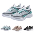thumbnail image 2 of oqasdz Women's Casual Shoes Tie Breathable Mesh Sneakers Lightweight Soft Sole Running Walking Shoes for Versatile Daily Wear Outdoor Summer, 2 of 7