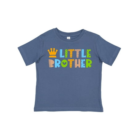 

Inktastic Baby Little Brother with Crown Gift Toddler Boy Girl T-Shirt