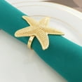 thumbnail image 5 of Fennco Styles Coastal Starfish Metal Napkin Rings, Set of 4, 5 of 8