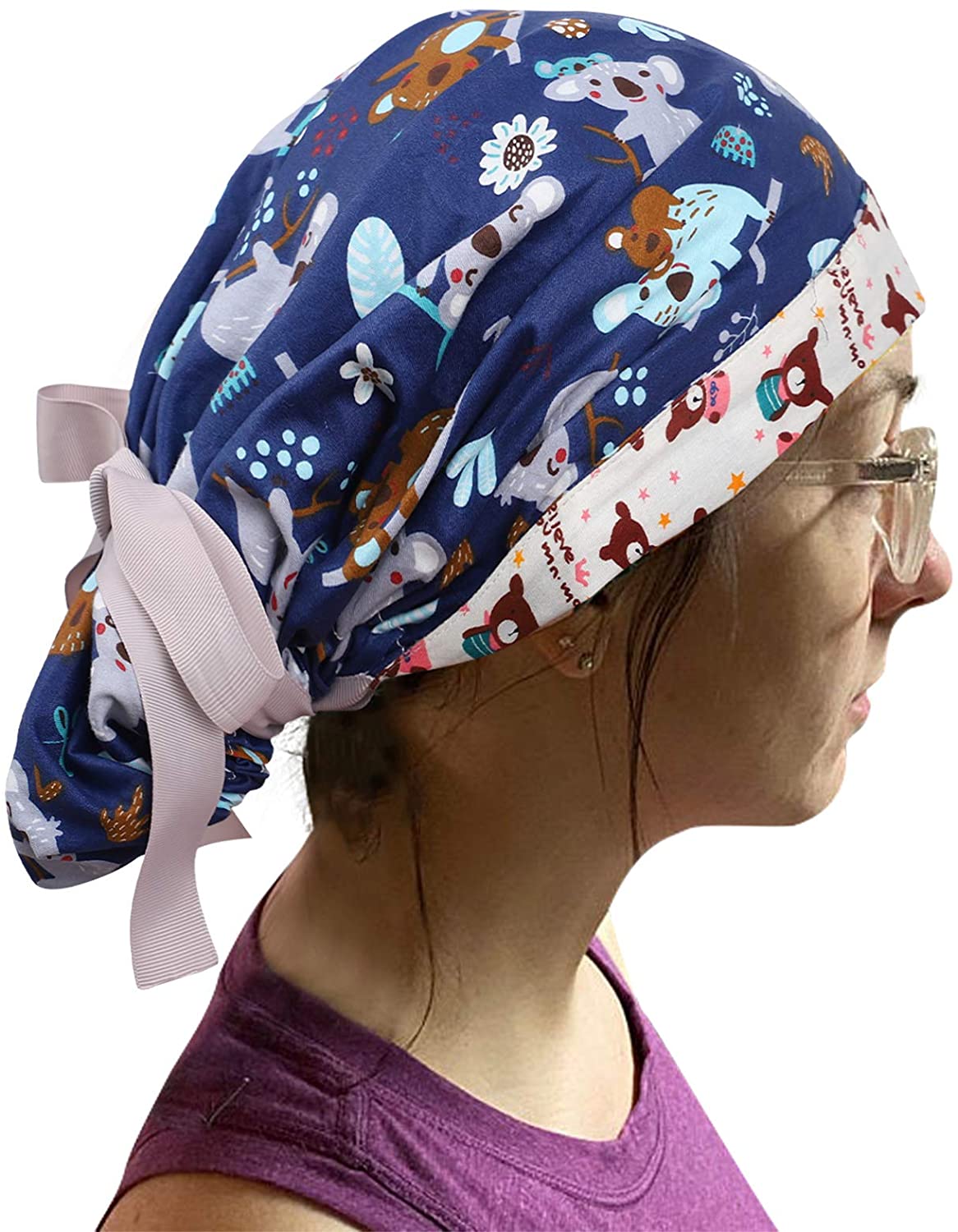 Reversible Scrub Cap Surgical Cap 