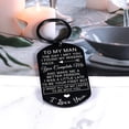 thumbnail image 4 of Valentines Day Gifts For Men To My Man Keychain Anniversary For Him Husband Gifts From Wife Birthday Gifts For Boyfriend Groom Fiance Engagement Weddi, 4 of 4
