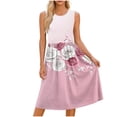 thumbnail image 2 of Roncen Women's Summer Tank Midi Dress with Pockets Floral Sleeveless A-Line Casual Loose T-Shirt Dresses Beach Sundress 2026, 2 of 7