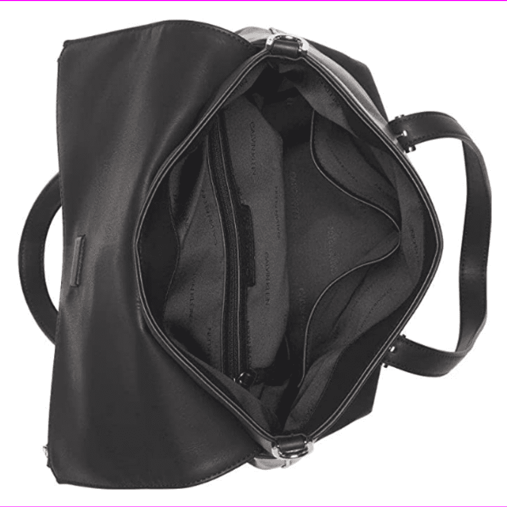 Calvin Klein Aurora Convertible Backpack, Black/Silver 