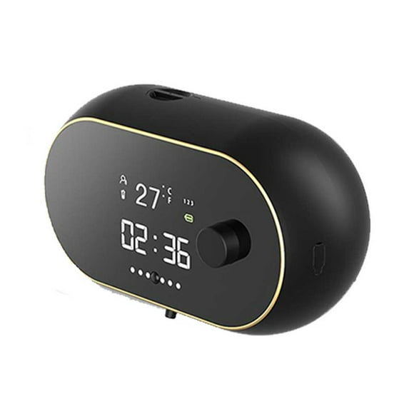 Seitruly Dispensador automático de espuma de 3 engranajes montado en la pared IPX5, Sensor impermeable, pantalla de temperatura, máquina de Protección de la piel Negro