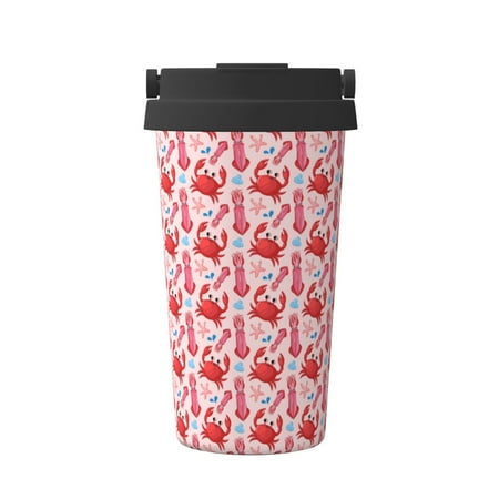 

Junzan Crabs Starfish for Stainless Steel Vacuum Insulated Tumbler - Reusable Insulated Cold Brew Iced Coffee Cup Thermos -Gifts for Women Men Him Her