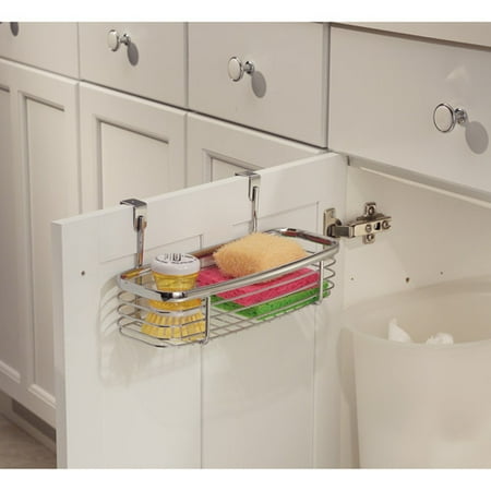 Interdesign Chrome Basket - interDesign Chrome Axis Over the Counter Small Accessory Basket
