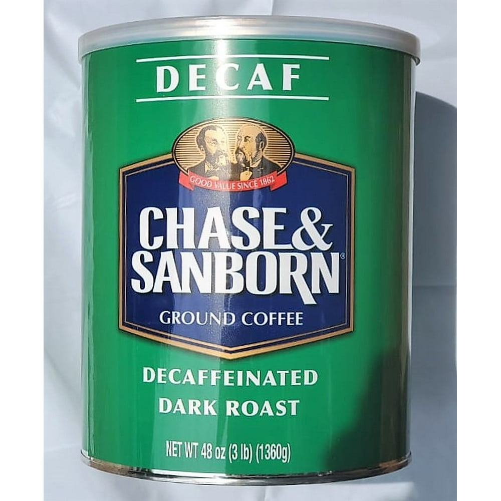 Chase and Sanborn Decaffeinated Dark Roast Ground Coffee (3 lb Tin