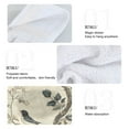 thumbnail image 2 of Yayeee Kitchen Hanging Hand Towels Set of 2 with Loop Bathroom Absorbent Tie Towel, Beige Birds, 2 of 6