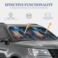 thumbnail image 4 of Sikiie Lonely Night Sky Wolf Print Foldable Car Windshield Sun Visor, Car Window Sunshade Suitable for Sedan, SUV and Truck Car Accessories-Small, 4 of 6