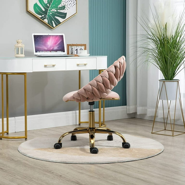 Vanity chair with back outlet and wheels
