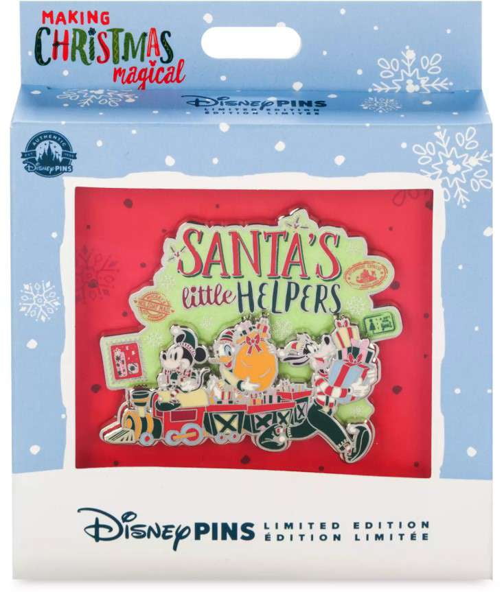 Funko Disney 2024 Holiday Santa's Little Helpers Mini Jumbo Pin