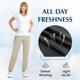 thumbnail image 3 of Pantalones Hsermlh Stretch Active Ultra Stretch para mujer, color gris, 3 of 9