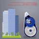 thumbnail image 3 of 5 Pcs Large Capacity Correction Tape Correction Rollers Portable White Out Correction Tape School Office Supplies Transparent style, 3 of 4